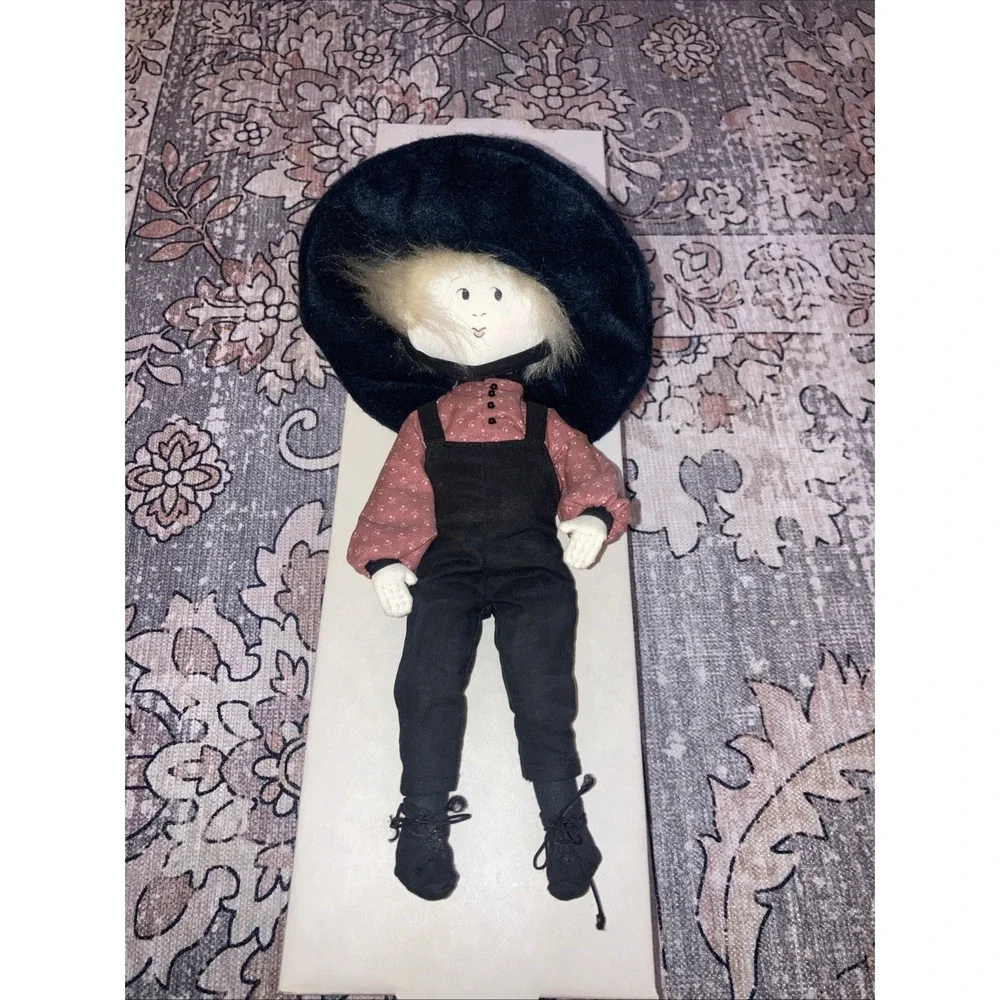 Vintage P Buckley Moss Amish Doll Joshua With Original Box 11
